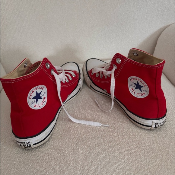 Converse All Star Red Canvas Sneakers - Picture 1 of 4